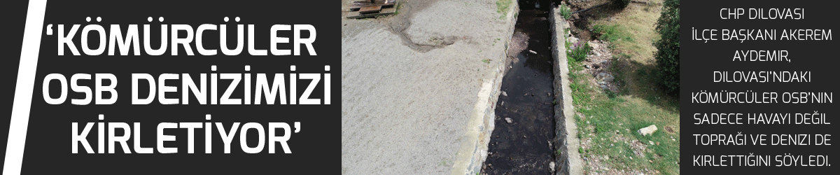‘Kömürcüler OSB denizimizi kirletiyor’