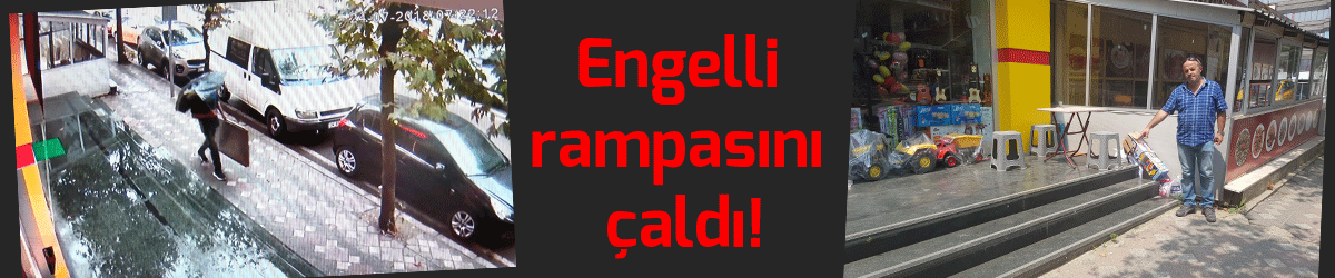 Engelli rampasını çaldı!