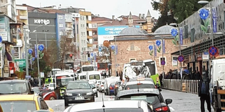 Merkezde trafik tamda bu halde!