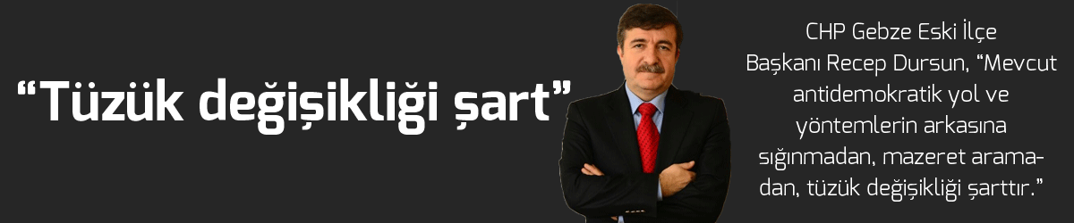 “Tüzük değişikliği şart”
