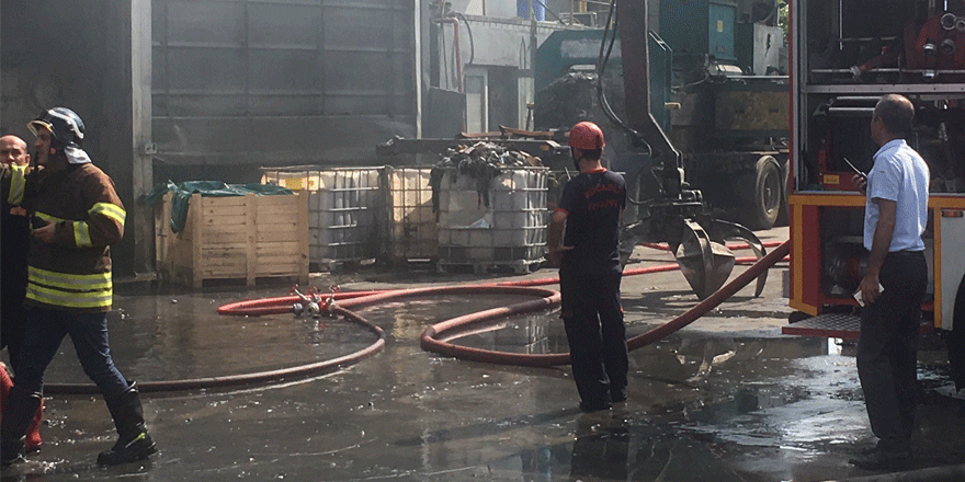 Atık tesisinde yangın