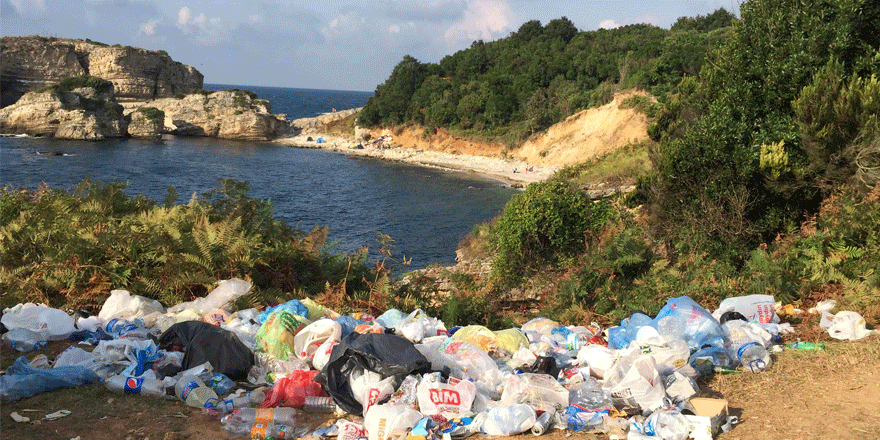 Sardala Koyu'nda çöp tepkisi