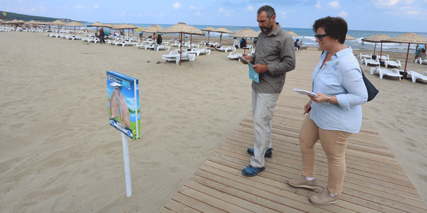 Mavi Bayraklı plajlara denetimden tam not