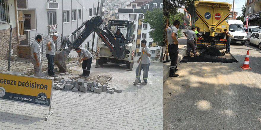 Fen işleri çalışmalarını sürdürüyor