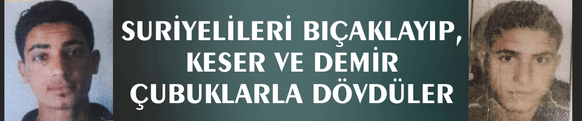 Suriyelileri bıçaklayıp, keser ve demir çubuklarla dövdüler