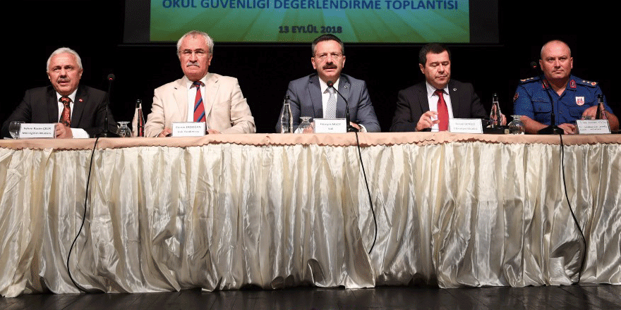 Okul güvenliği değerlendirme toplantısı yapıldı