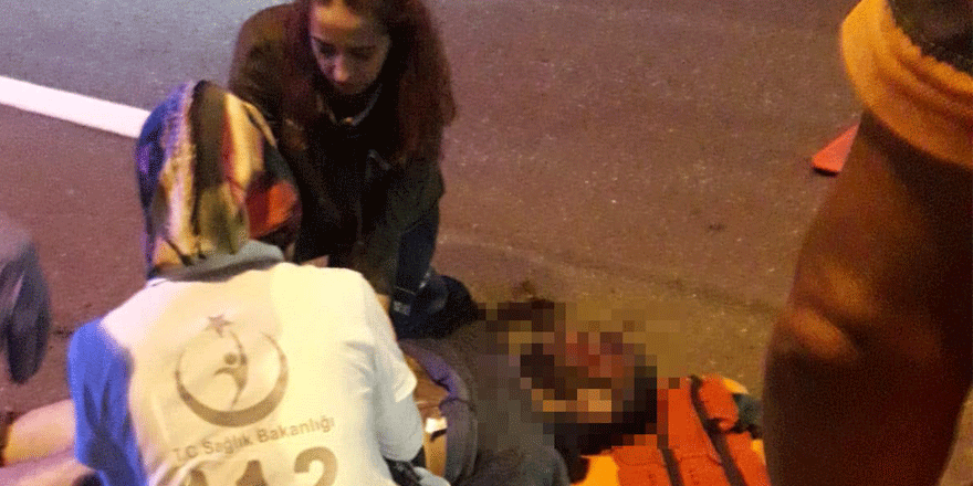 TEM'de taksinin çarptığı yaya öldü