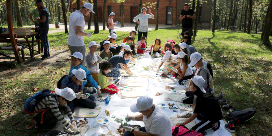 Doğada bilim etkinliği yaptılar