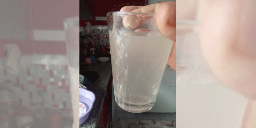 Musluklardan çamur akıyor