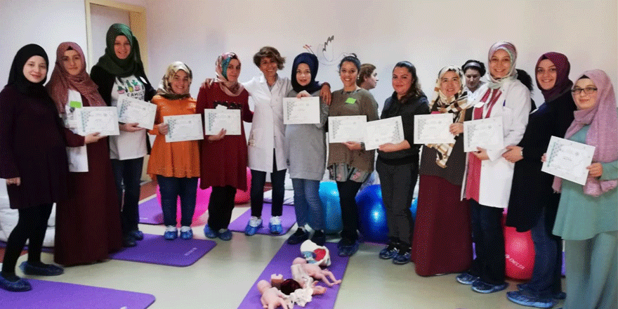 Gebe okulunda eğitimler hız kesmiyor