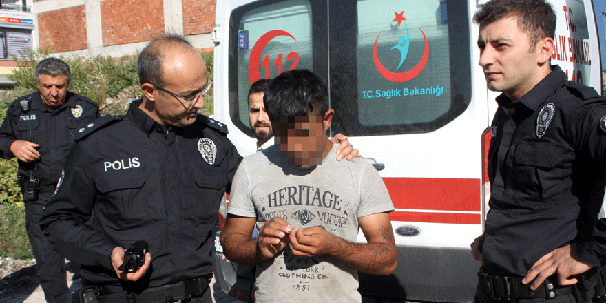 İnşaatın atlamak istedi   