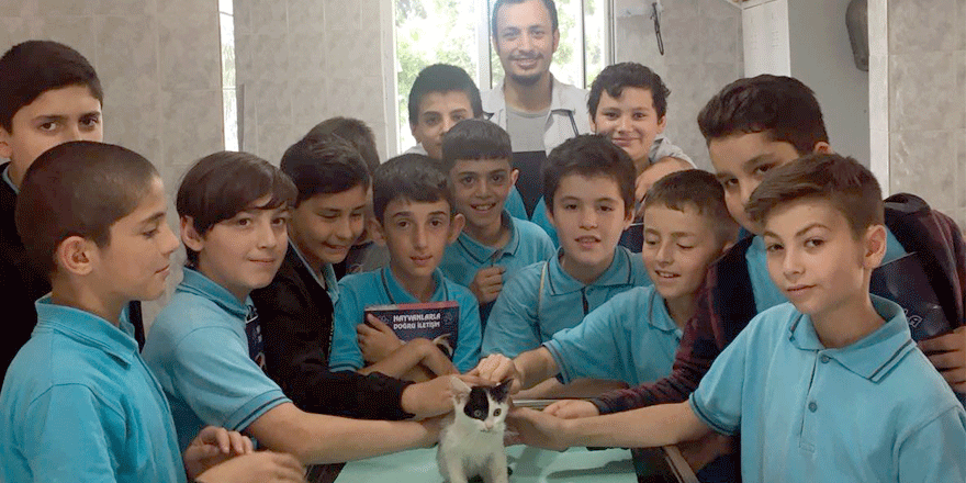 Çocuklara hayvan sevgisi aşılandı