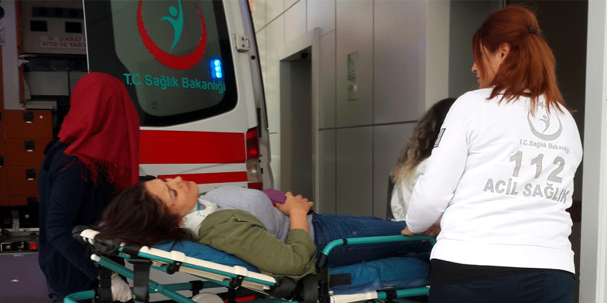 TIR otomobile çarptı: 1 yaralı