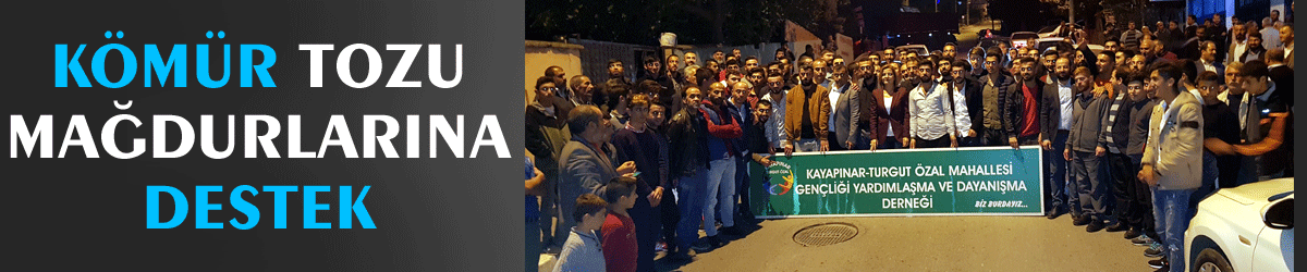 Kömür tozu mağdurlarına destek