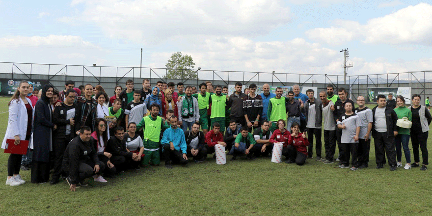 Özel öğrenciler idmanda