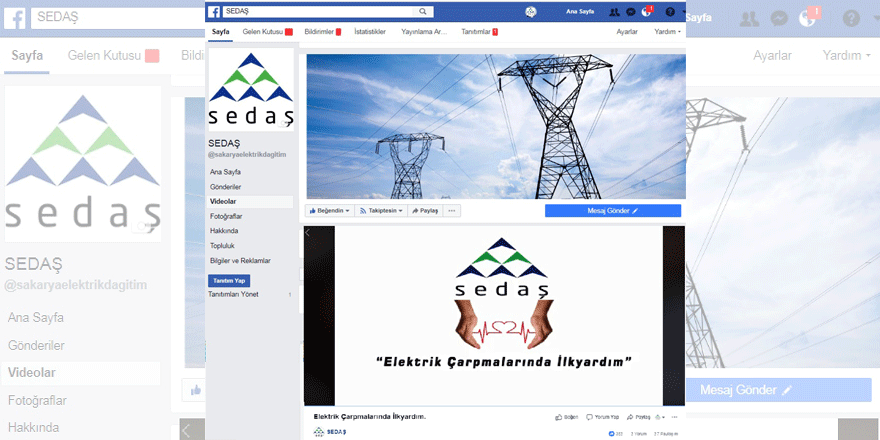 SEDAŞ sosyal medyadan bilgilendiriyor