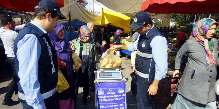 Zabıtadan pazar denetimi