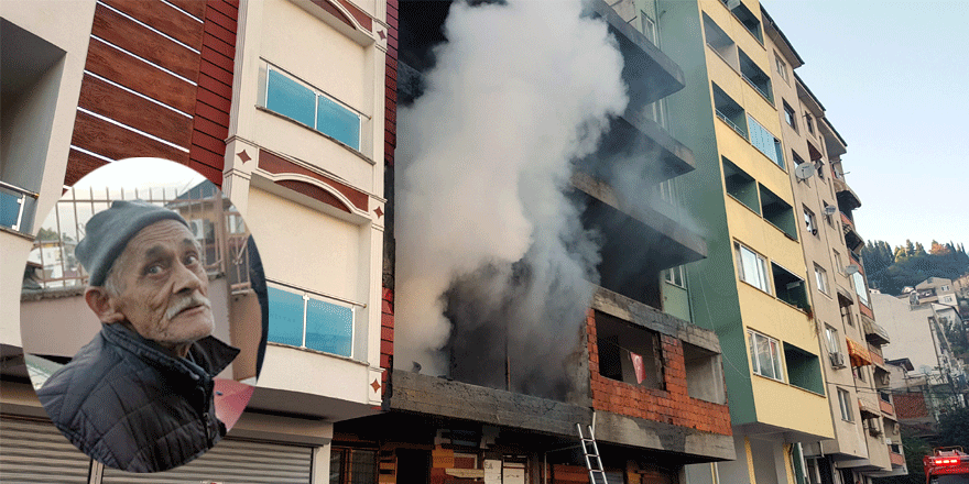 Yaşlı adamın tek başına yaşadığı ev yandı