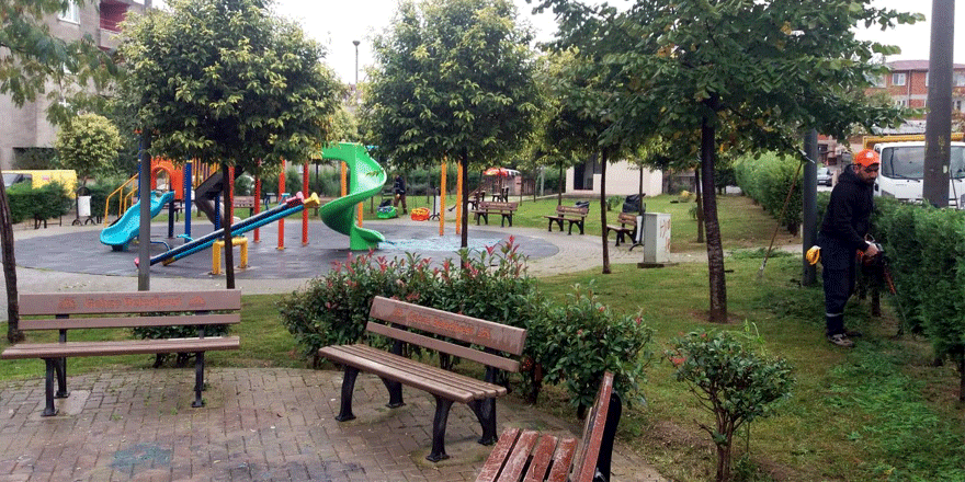 Parklarda bakım çalışmaları