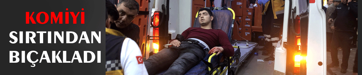 Komiyi sırtından bıçakladı