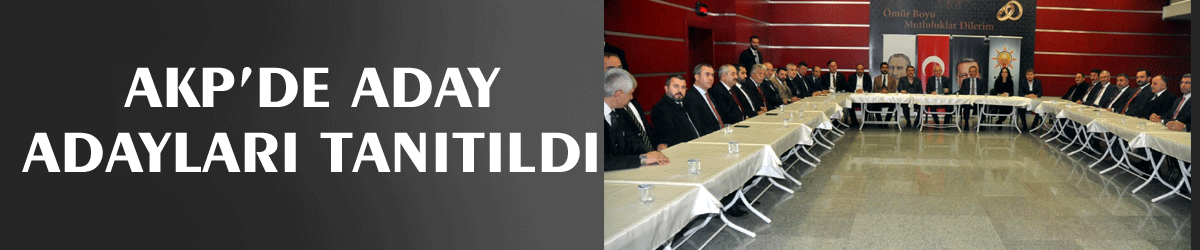 AKP’de aday adayları tanıtıldı