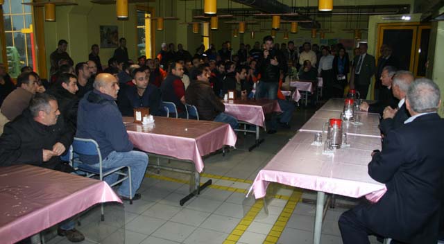İşçiler ve patron Tarhan için uzlaştı