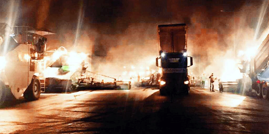 Kuzey Marmara Otoyolu’nda çalışmalar gece de sürüyor