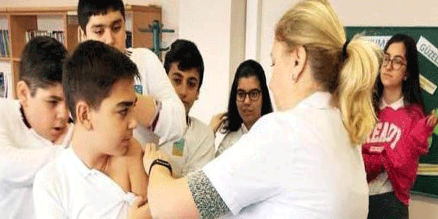 Darıcalı öğrenciler aşılanıyor