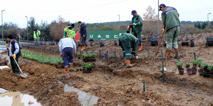 Çayırova Kavşağı’nda çevre düzenlemesi 