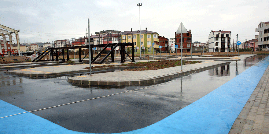 Trafik eğitim parkı tamamlanıyor