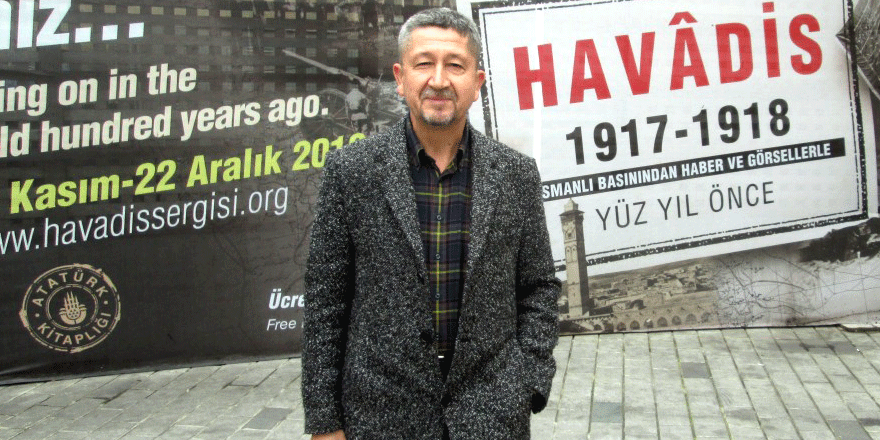 Rıdvan Şükür, 100 yıl önce Havâdis sergisinde.