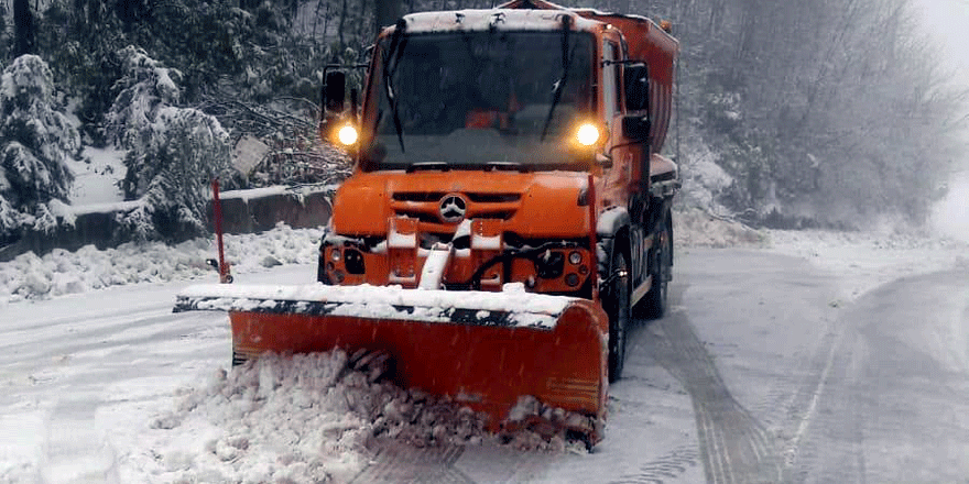 Ekipler karla mücadeleye hazır