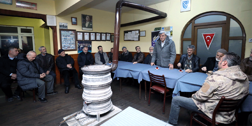 Karaosmanoğlu, köyleri gezdi