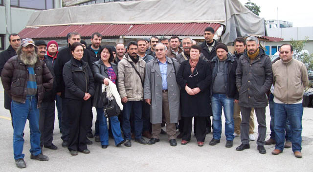 İP’liler FENİŞ işçilerini ziyaret etti