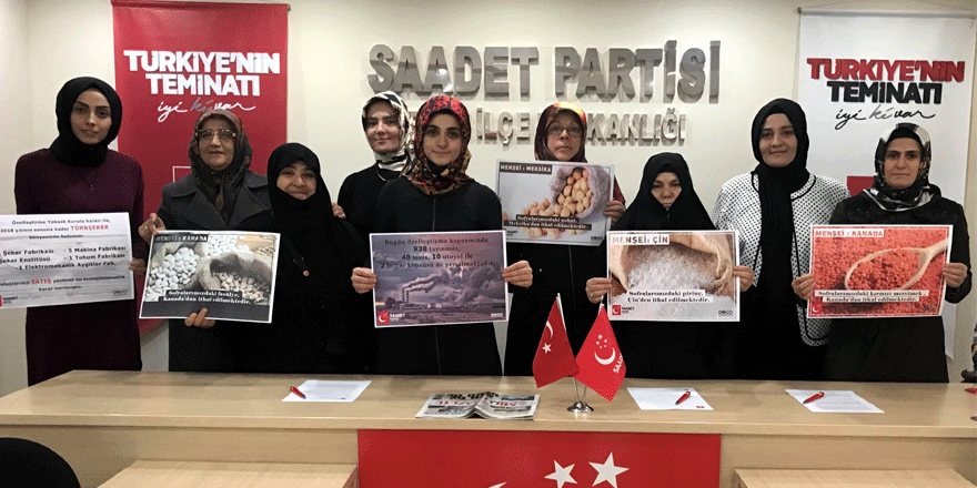 Saadet Partisi Yerli Malı Haftası’nı unutmadı
