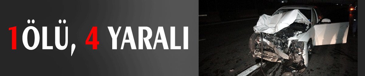 1 ölü, 4 yaralı