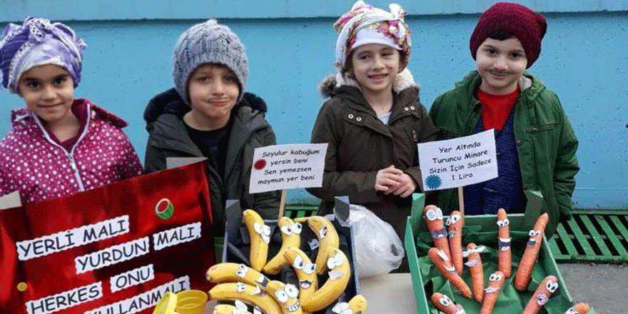 Minikler Yerli Malı Haftası'nda pazarcı oldu