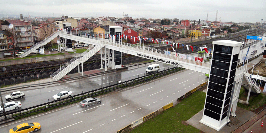 ‘’Kara Fatma’’ üst geçidi açıldı