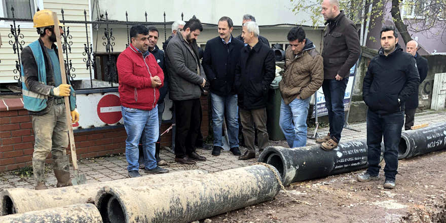 Körfez altyapı çalışmalarını denetledi