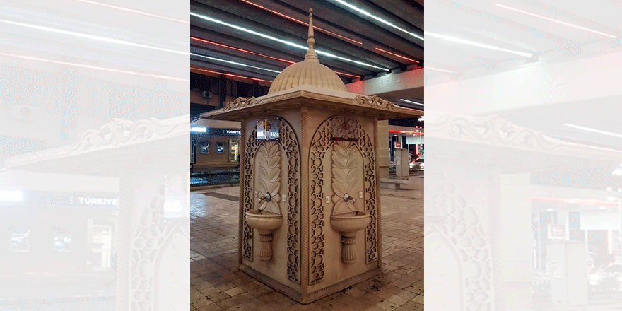 Hayır, çeşmesinin muslukları çalındı