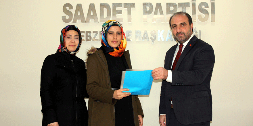 İlk başvuruyu kadın aday adayı yaptı