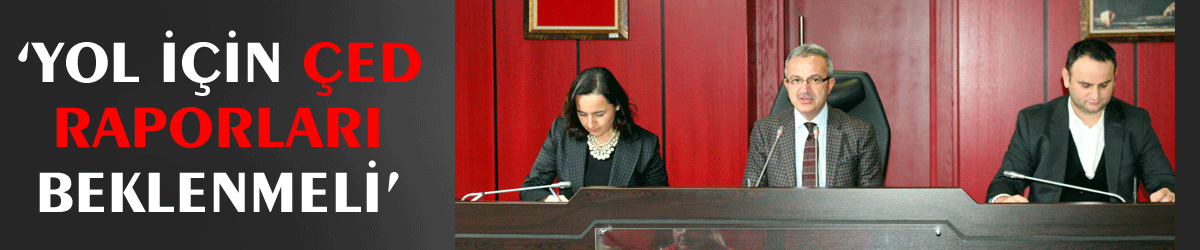 ‘Yol için ÇED raporları beklenmeli’