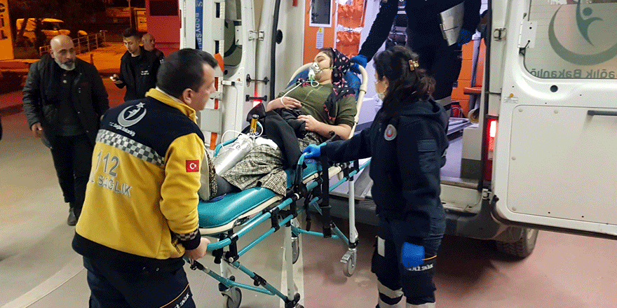 Gelin ile kayınvalidesi, hastaneye kaldırıldı