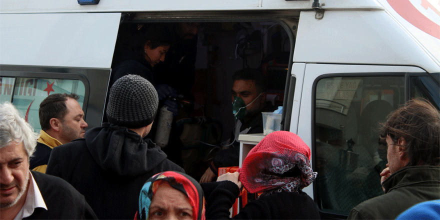 Yangında 6 kişi dumandan etkilendi