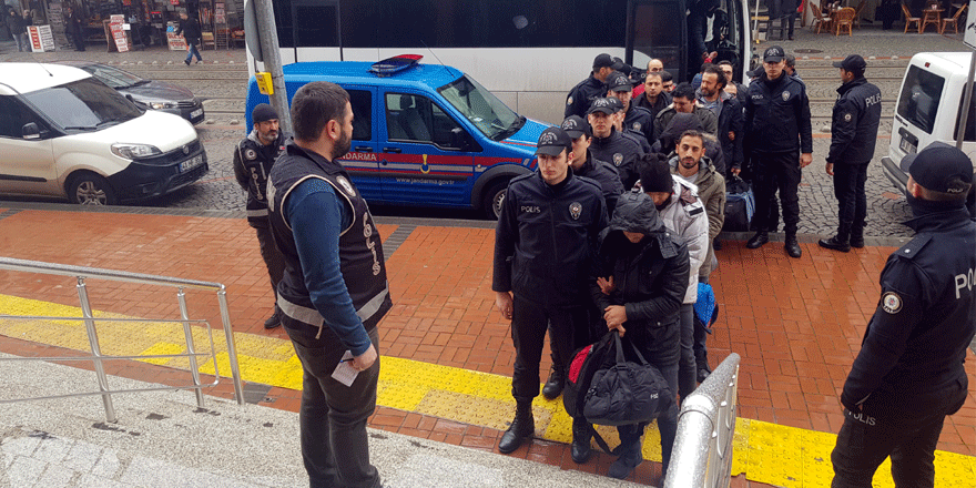 16 kişi adliyeye sevk edildi