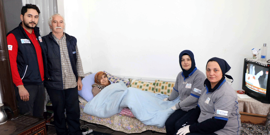 Evde Bakım karda da devam etti