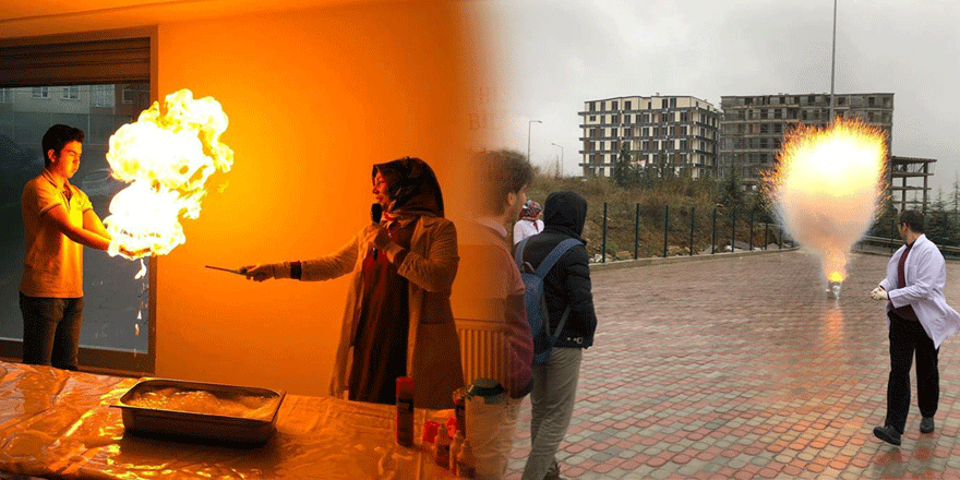 Özel Gebze Hisar Anadolu Lisesinde Deney Şenliği