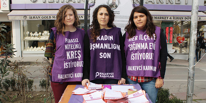 Halkevleri üyesi kadınlardan yürüyüş çağrısı