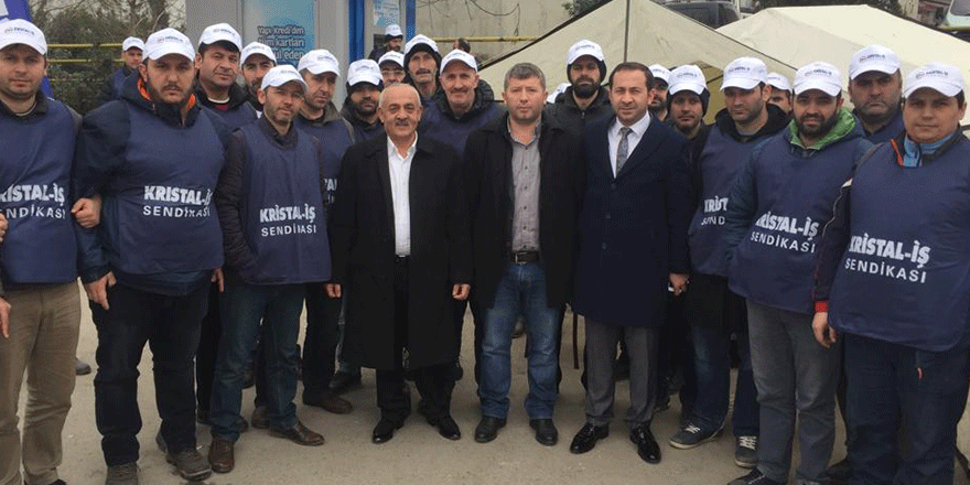 Dalkılıç’tan İzocam işçilerine destek