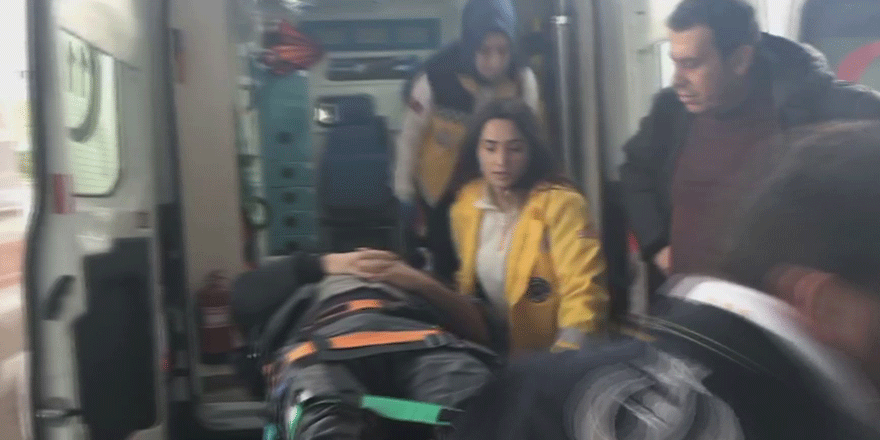 Asansör kabini düştü: 1 yaralı   